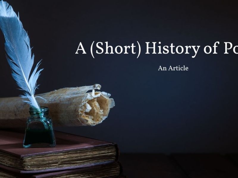 A (Short) History of Poetry